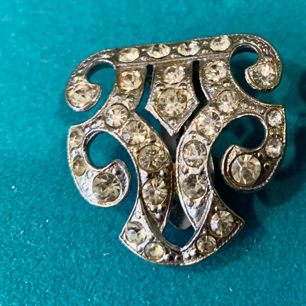 Vintage Rhinestone Dress Clips